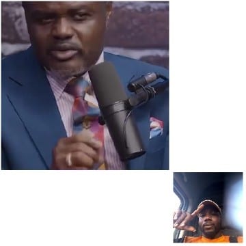 Man Speaking, Another Taking Selfie