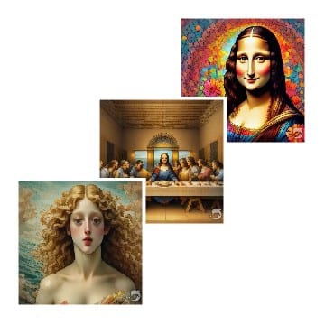 Famous Paintings with Colorful Backgrounds