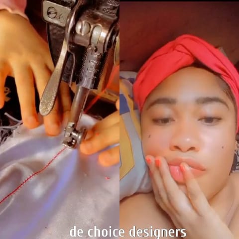 Sewing Machine and Relaxed Pose