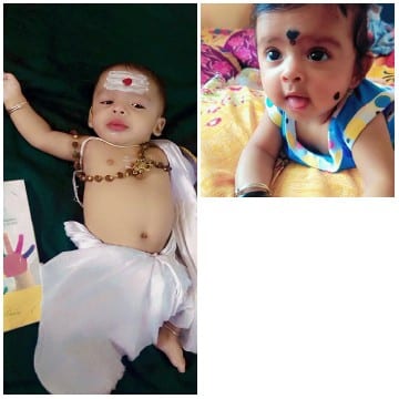 Two Babies in Traditional Attire