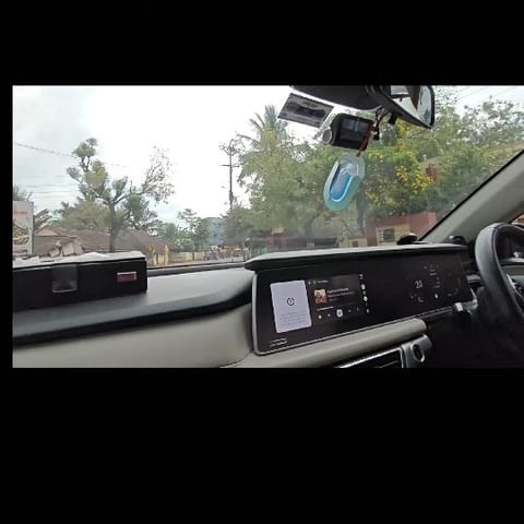 Car Interior with Digital Display