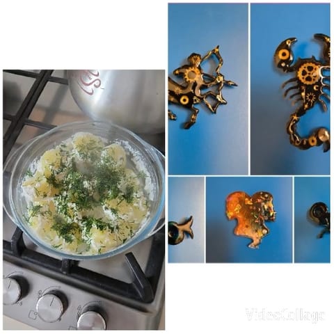 Sliced Potatoes and Metallic Designs