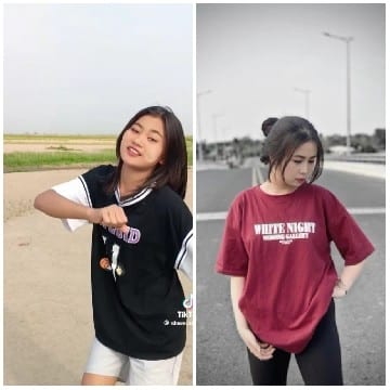 Young Women Dancing and Posing Outdoors