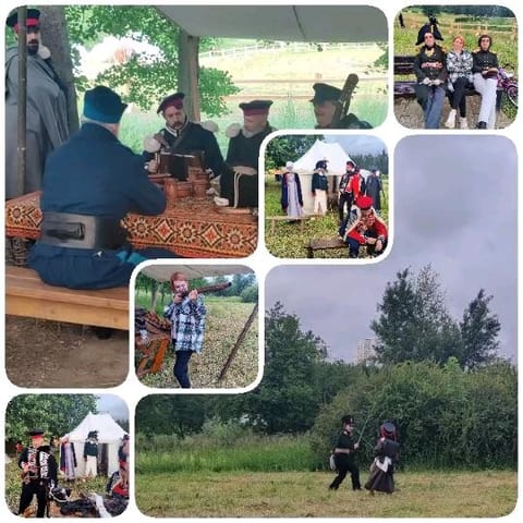 Historical Costumes at Outdoor Event