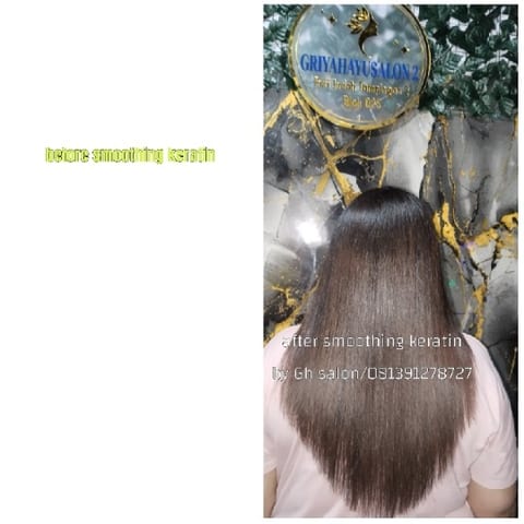 Person with Long Hair at Salon