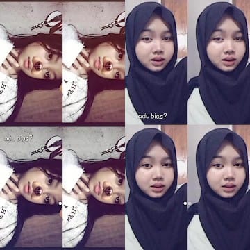 Girl with Animal Filter and Headscarf