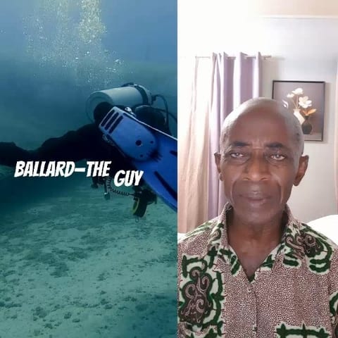 Scuba Diver and Man Indoors