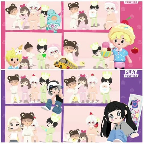 Animated Characters in Colorful Scene