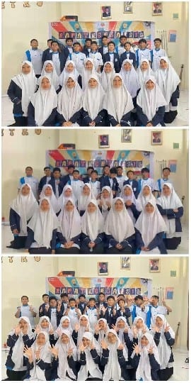 Students in Uniforms Smiling Together