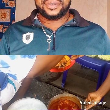 Person with Necklace and Food Plate