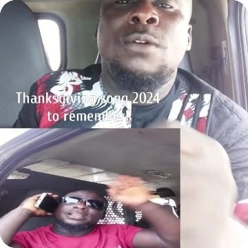 Man in Car Speaking and Singing
