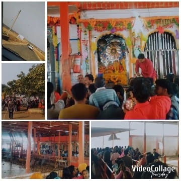 Religious Gathering with Colorful Decorations