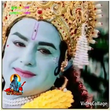 Blue-Skinned Character with Flowers