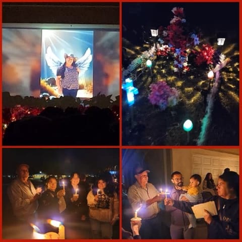 Memorial Gathering with Candles