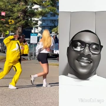 Dancing Outdoors and Smiling Person