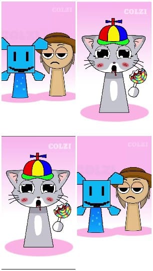 Cartoon Characters with Fun Expressions
