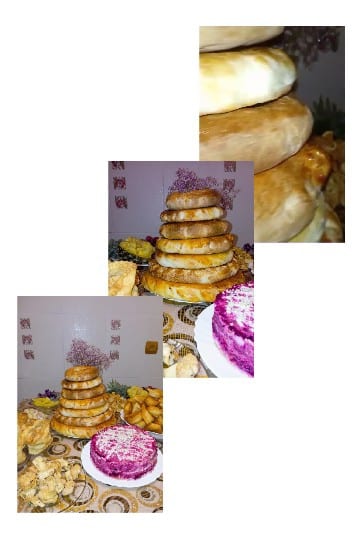 Festive Table with Bread Pyramid