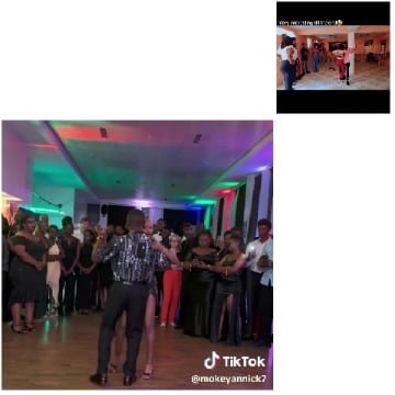 Couple Dancing in Festive Setting