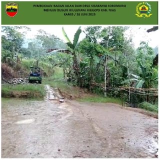 Parked Vehicle on Muddy Road