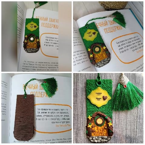 Handmade Bookmarks with Decorative Designs