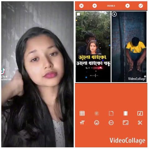 Three Sections of Different Scenes