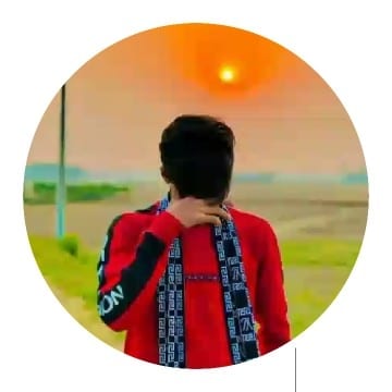 Individual with Sunset and Field