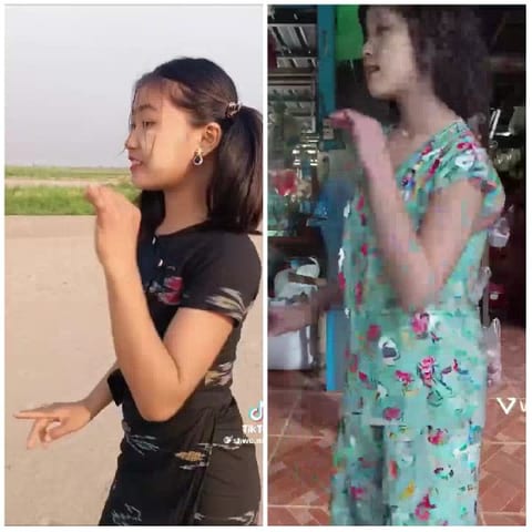 Young Women Dancing in Different Settings
