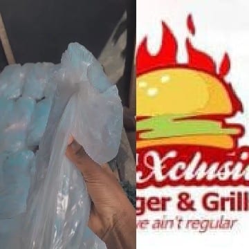 Plastic Bags and Burger Logo