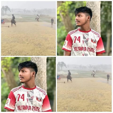 Young Man Next to a Tree