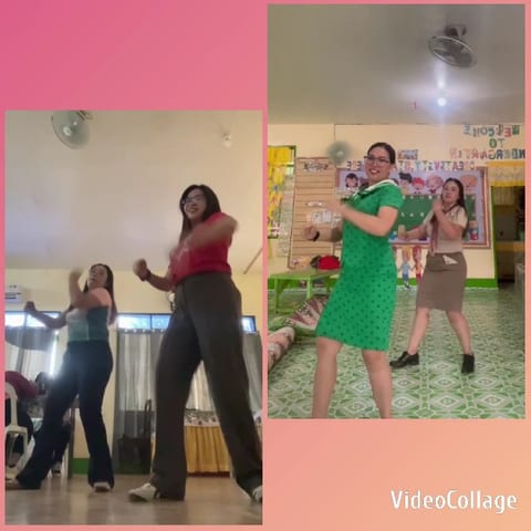 Indoor Dance Scenes with Smiles