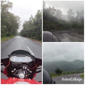 Motorcycle Dashboard and Scenic Roads