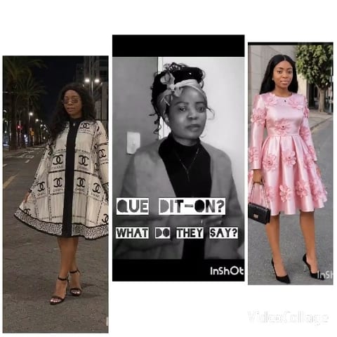 Person in Cape and Floral Dress