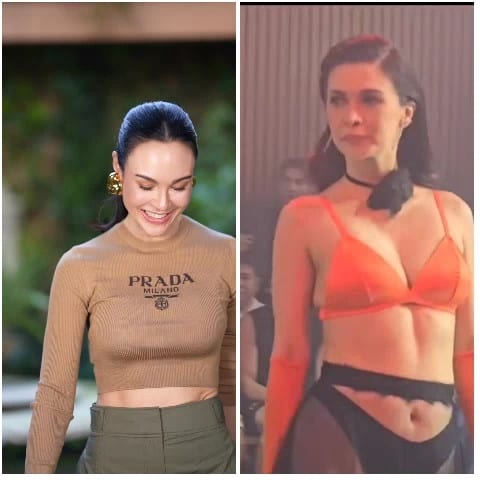 Woman in Two Fashionable Looks
