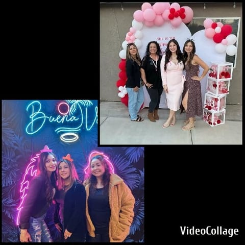 Women Posing by Balloon Arch