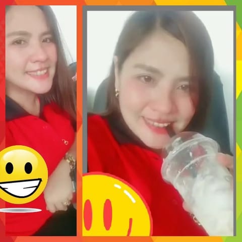 Smiling with a Cup