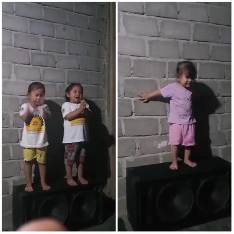 Children Singing on a Speaker