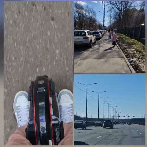 Unicycle Riding and Street Scenes