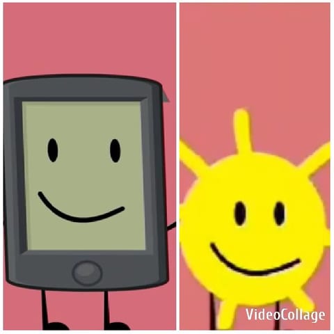 Playful Cartoon Mobile and Sun Character