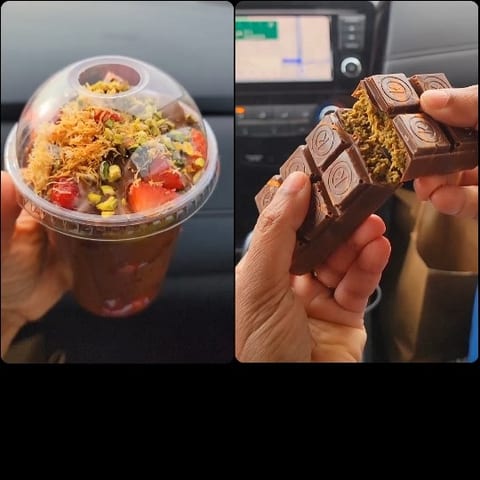 Dessert Cup and Chocolate Bar