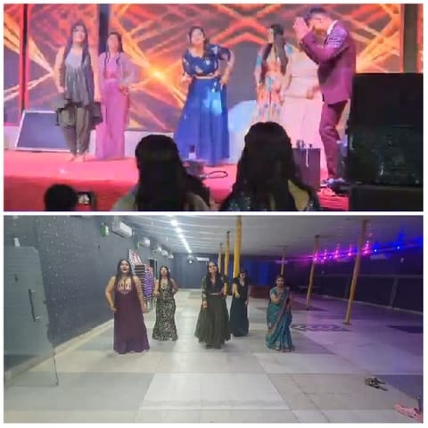 Performers on Stage and Group Posing