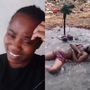 Smiling Person and Water Scene