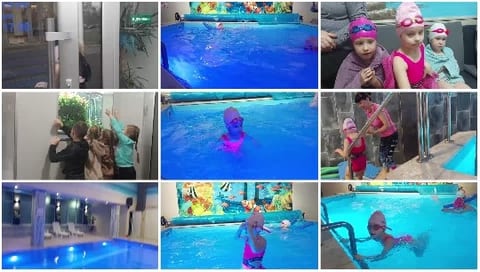 Winter Swim Preparations and Pool Scenes