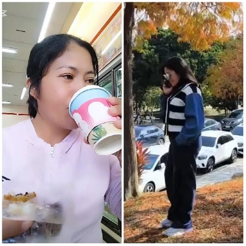 Drinking Inside and Outside Store