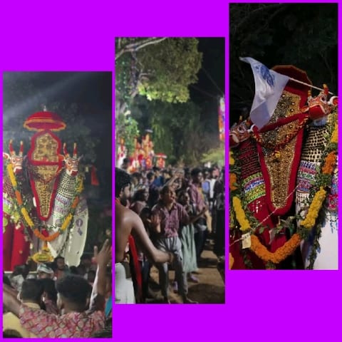 Traditional Procession at Night