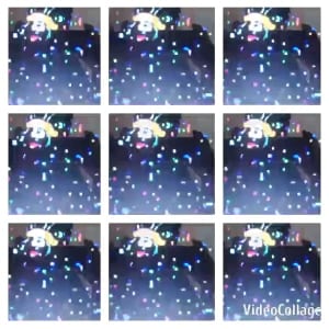 Colorful Confetti Over Dark Background