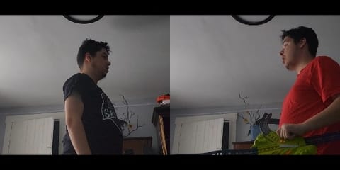 Two Outfits in One Room