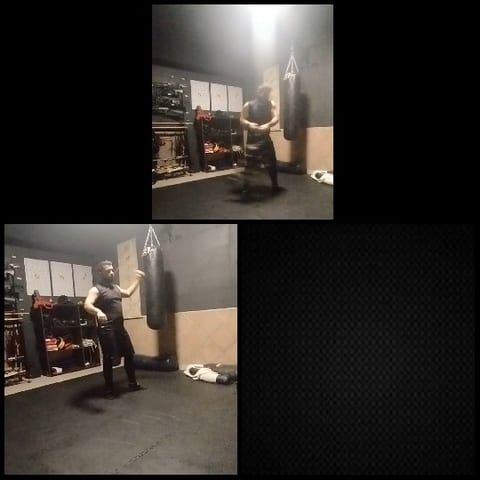 Training with Punching Bag
