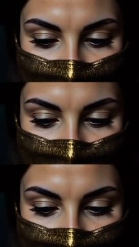 Close-Ups of Eyes and Makeup