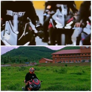Motorcycles on Track and Rider