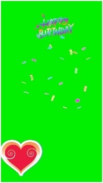 Happy Birthday with Colorful Confetti